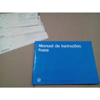Manual Proprietário Fusca 86 1986 C/ 3 Cartões De Revisão Vw comprar usado  Brasil 