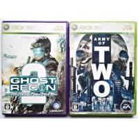 Jogos Ghost Recon 2 E Army Of Two Xbox 360 Japonês Original comprar usado  Brasil 