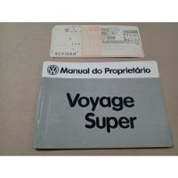 Usado, Voyage Parati Super Manual Do Proprietário 84 1984 85 1985 comprar usado  Brasil 