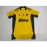 Camisa De Jogo Flamengo 2021 Gabriel Batista  #22 Amarela , usado comprar usado  Brasil 