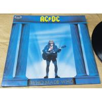 Disco Vinil Lp Ac Dc Who Made Who 1986 Sem Encarte Nacional, usado comprar usado  Brasil 