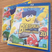 Blu-ray +3d Bob Esponja Herói Fora D'água Dublado, usado comprar usado  Brasil 