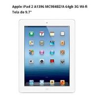 Apple iPad 2 A1396 Mc984bz/a 64gb 3g Wi-fi Tela 9.7  (usado) comprar usado  Brasil 