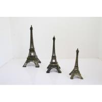 Usado, Kit 3 Estatuas Paris Torre Eiffel Liga De Zinco Decoração comprar usado  Brasil 
