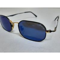 Óculos De Sol Italiano Blue Bay By Safilo Espelhado Azul  comprar usado  Brasil 