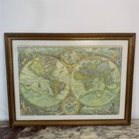 Quadro Mapa Mundi Antigo comprar usado  Brasil 