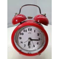 Relógio Despertador De Mesa Bo Sheng Vermelho Retro, usado comprar usado  Brasil 