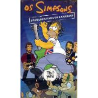 Vhs - Os Simpsons Passagem Para Os Camarins - Dublado comprar usado  Brasil 