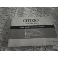 Usado, Manual Relogio Citizen Eco Drive Ctz-b8102 An9000 comprar usado  Brasil 