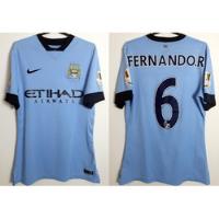 Camisa Oficial Futebol Manchester City 2014 Jogo #6 Fernando comprar usado  Brasil 