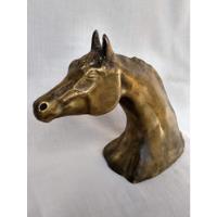 Escultura Antiga Cabeça De Cavalo Em Bronze Leia A Descrição, usado comprar usado  Brasil 