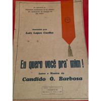 Usado, Partitura Antiga Luiz Lopes Coelho Cândido O. Barbosa Ler comprar usado  Brasil 