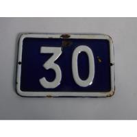 Antiga Placa Residencial Ágata Auto Relevo - Número 30 comprar usado  Brasil 