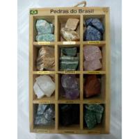 Caixa Com Pedras Semi- Preciosas, Embalagem Madeira comprar usado  Brasil 