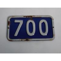 Antiga Placa Residencial Ágata Auto Relevo - Número 700 comprar usado  Brasil 