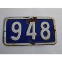 Usado, Antiga Placa Residencial Ágata Auto Relevo - Número 948 comprar usado  Brasil 