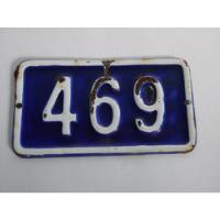 Antiga Placa Residencial Ágata Auto Relevo - Número 469 comprar usado  Brasil 
