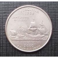 D4331  - Usa -quarter Dollar 2000 P  Virginia  comprar usado  Brasil 
