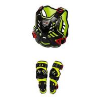 Kit Proteção Trilha Motocross Infantil - Colete + Joelheira  comprar usado  Brasil 
