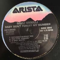 Milli Vanilli - Baby Don't Forget My Number - 12'' Single Us comprar usado  Brasil 