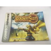 Manual Golden Sun Original Em Inglês Game Boy Advance Gba comprar usado  Brasil 