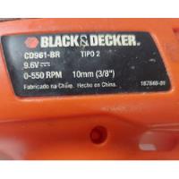 Peças Individuais Da Parafusadeira Black Decker Cd961-br comprar usado  Brasil 