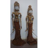 Marionete Rama E Sita Casal - Indonésia , usado comprar usado  Brasil 