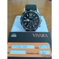 Relógio Vivara Cronograph Borracha Preta, usado comprar usado  Brasil 