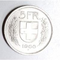 Moeda Suíça - 5 Francos Prata 1969 5 Fr, usado comprar usado  Brasil 