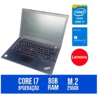 Notebook Lenovo Thinkpad T480 I7-8650u 8gb 256gb Ssd Windows, usado comprar usado  Brasil 