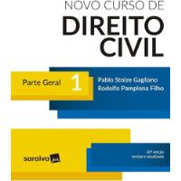 Livro Novo Curso De Direito Civil Volume 1 - Parte Geral - Pablo Stolze Gagliano [2017] comprar usado  Brasil 