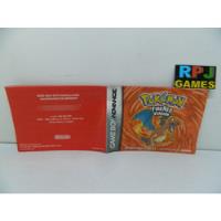 Só Manual Original Do Pokémon Fire Red Gba Game Boy Advance, usado comprar usado  Brasil 
