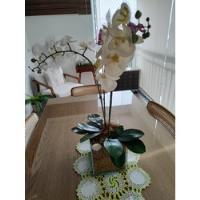 Usado, Lindo Arranjo De Orquídea Com Flor De Silicone  comprar usado  Brasil 