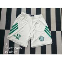 Calção Palmeiras Basquete 2014 Oficial Branco  comprar usado  Brasil 