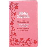 Livro Bíblia Sagrada - Letra Ultragigante - Flores Luxo (rosa) - Cpp [2020] comprar usado  Brasil 