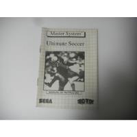 Manual Instrução Ultimate Soccer Master System Original , usado comprar usado  Brasil 
