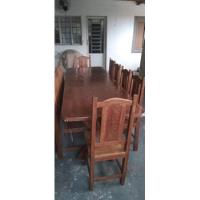 Mesa De Madeira Mindoim (raridade) 10 Lugares + 10 Cadeiras , usado comprar usado  Brasil 