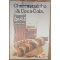 Pôster Churrasquinho E Coca Cola - Original Da Época comprar usado  Brasil 