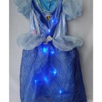 Vestido Infantil Fantasia Cinderela Disney Luzes, Usado comprar usado  Brasil 