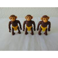 Usado, Lote C/ 3 Bonecos Antigos Macacos - Circus Playmobil Geobra comprar usado  Brasil 