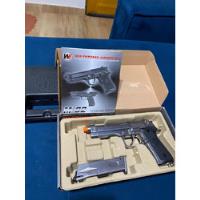 Pistola Airsoft M92 Cromada Full Metal Blowback 6m We comprar usado  Brasil 