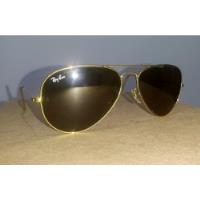 Óculos Sol Ray-ban Bausch Lomb Anos 90 Aviator Gold Rb3025, usado comprar usado  Brasil 
