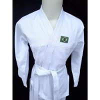 Kimono Karate Infantil Com Faixa Gratis Na Cor Branco comprar usado  Brasil 