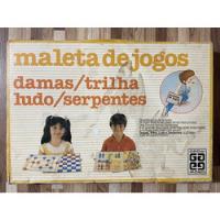 Maleta De Jogos Da Grow - Anos 90 - Damas - Trilha - Ludo..., usado comprar usado  Brasil 