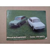 Manual Proprietário Vw Tl 1600 Original De Fábrica - comprar usado  Brasil 