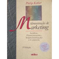 Livro, Admnistração De Marketing,  5. Edição, Philip Kotler comprar usado  Brasil 
