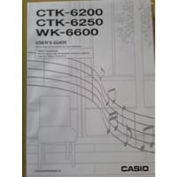 Pl588 Revista Livro Manual Teclado Casio Ctk-6250 Inglês Esp, usado comprar usado  Brasil 