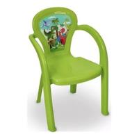 Cadeira Infantil Plastica Para Criança Dino Menino - Verde, usado comprar usado  Brasil 