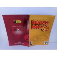 So Manual Original Donkey Kong 64 Nintendo 64 N64 - Loja Rj comprar usado  Brasil 