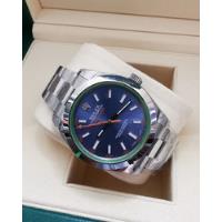 Relógio Masculino Rolex Milgauss Azul Com Caixa (completo) comprar usado  Brasil 